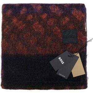 Hugo Boss Red & Black Jacquard Men’s Wool Mix Scarf One Size Hugo Boss Red & Black Jacquard Men’s Wool Mix Scarf One Size