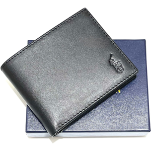 Polo Ralph Lauren Leather Single Pony Men'S Bifold Wallet With Pass_ Case Black Polo Ralph Lauren Leather Single Pony Men'S Bifold Wallet With Pass_ Case Black