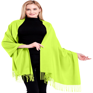 Cj Apparel Lime Green 100% Cashmere Shawl Pashmina Scarf Stole Wrap Hand Made In Nepal New Cj Apparel Lime Green 100% Cashmere Shawl Pashmina Scarf Stole Wrap Hand Made In Nepal New