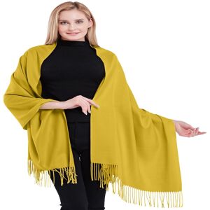 Cj Apparel Yellow Gold 100% Cashmere Shawl Pashmina Scarf Wrap Stole Hand Made In Nepal New Cj Apparel Yellow Gold 100% Cashmere Shawl Pashmina Scarf Wrap Stole Hand Made In Nepal New