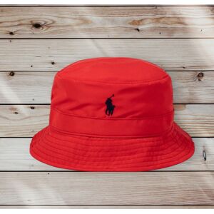 Polo Ralph Lauren Classic Polyester Earth Packable Red Bucket Hat Size L/xl 61cm Polo Ralph Lauren Classic Polyester Earth Packable Red Bucket Hat Size L/xl 61cm