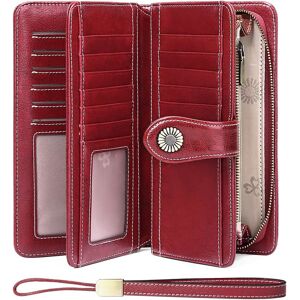 Sendefn Genuine Leather Purses For Women, Rfid Large Ladies Purse, Wallet For Sendefn Genuine Leather Purses For Women, Rfid Large Ladies Purse, Wallet For