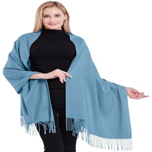 Cj Apparel Denim Blue 100% Cashmere Shawl Pashmina Scarf Wrap Stole Hand Made In Nepal New Cj Apparel Denim Blue 100% Cashmere Shawl Pashmina Scarf Wrap Stole Hand Made In Nepal New