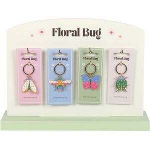 Something Different Floral Bug Keyring Set (Pack Of 24)One Size Multicoloured S Something Different Floral Bug Keyring Set (Pack Of 24)One Size Multicoloured S