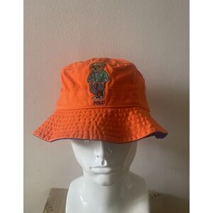 Ralph Lauren Polo Mens Bear Bucket Hat Size S-M - Orange ( New) Ralph Lauren Polo Mens Bear Bucket Hat Size S-M - Orange ( New)
