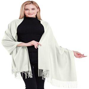 Cj Apparel White 100% Cashmere Shawl Pashmina Scarf Wrap Stole Throw Hand Made In Nepal New Cj Apparel White 100% Cashmere Shawl Pashmina Scarf Wrap Stole Throw Hand Made In Nepal New