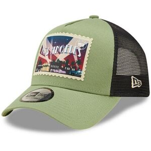 New Era Cap. Los Angeles Postcard Green Snapback A-Frame Mesh Trucker Hat New Era Cap. Los Angeles Postcard Green Snapback A-Frame Mesh Trucker Hat