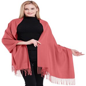 Cj Apparel Coral Pink 100% Cashmere Shawl Pashmina Scarf Wrap Stole Hand Made In Nepal New Cj Apparel Coral Pink 100% Cashmere Shawl Pashmina Scarf Wrap Stole Hand Made In Nepal New