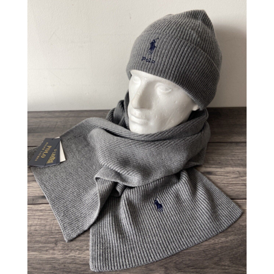Polo Ralph Lauren Rib Knit Wool Scarf & Beanie Hat Set Bnwt Polo Ralph Lauren Rib Knit Wool Scarf & Beanie Hat Set Bnwt