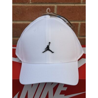 Nike Jordan Rise Metal Logo Cap Hat White Fd5186-100 Adjustable Adult Size M/l Nike Jordan Rise Metal Logo Cap Hat White Fd5186-100 Adjustable Adult Size M/l