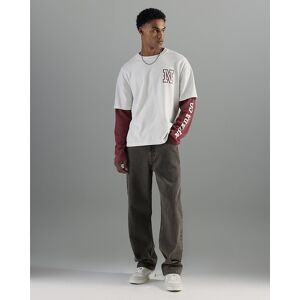 River Island Mens Loose Fit Jeans Brown Denim Button Zip Trousers Pants Bottoms River Island Mens Loose Fit Jeans Brown Denim Button Zip Trousers Pants Bottoms