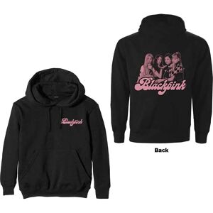 Blackpink Hoodie Photo Back Band Logo Official Mens Black Pullover L Blackpink Hoodie Photo Back Band Logo Official Mens Black Pullover L