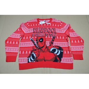 George Marvel Deadpool Red Fairisle Christmas Jumper Bnwt 2xl Xxl 48-50\" 122-127cm New George Marvel Deadpool Red Fairisle Christmas Jumper Bnwt 2xl Xxl 48-50\" 122-127cm New
