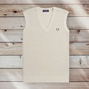 Fred Perry Waffle Stitch Knit Vest Sleeveless Jumper Tank Top K8556 Xl Rrp £100 Fred Perry Waffle Stitch Knit Vest Sleeveless Jumper Tank Top K8556 Xl Rrp £100