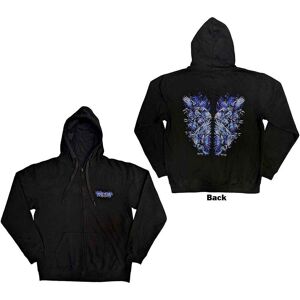 Bring Me The Horizon Unisex Zipped Hoodie: Blue Crow Wings (Back Print) (Large) Bring Me The Horizon Unisex Zipped Hoodie: Blue Crow Wings (Back Print) (Large)