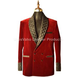 Handmade Men Elegant Luxury Stylish Designer Maroon Smoking Jacket Party Wear Blazer Uk Handmade Men Elegant Luxury Stylish Designer Maroon Smoking Jacket Party Wear Blazer Uk