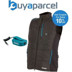 Makita Dcv202zm Lxt 18v Cordless Battery Heated Jacket Vest Gilet - Black Medium Makita Dcv202zm Lxt 18v Cordless Battery Heated Jacket Vest Gilet - Black Medium