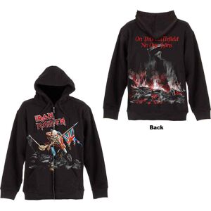 Iron Maiden Unisex Zipped Hoodie: Scuffed Trooper (Back Print) (Small) Iron Maiden Unisex Zipped Hoodie: Scuffed Trooper (Back Print) (Small)