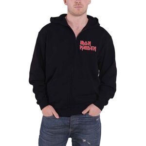 Iron Maiden Mens Hoodie Black No Prayer Classic Official Design Zipped Iron Maiden Mens Hoodie Black No Prayer Classic Official Design Zipped