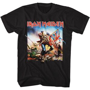 Iron Maiden - Trooper Square - American Classics - Solid Black Adult Short Sleev Iron Maiden - Trooper Square - American Classics - Solid Black Adult Short Sleev