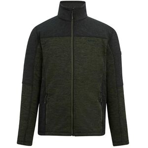 Regatta Mens Highton Full Zip Midlayer Fleece Dark Khaki Black Regatta Mens Highton Full Zip Midlayer Fleece Dark Khaki Black
