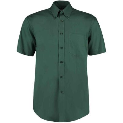 Kustom Kit Mens Oxford Short-Sleeved Formal Shirt18.5in Bottle Green Pc5540 Kustom Kit Mens Oxford Short-Sleeved Formal Shirt18.5in Bottle Green Pc5540