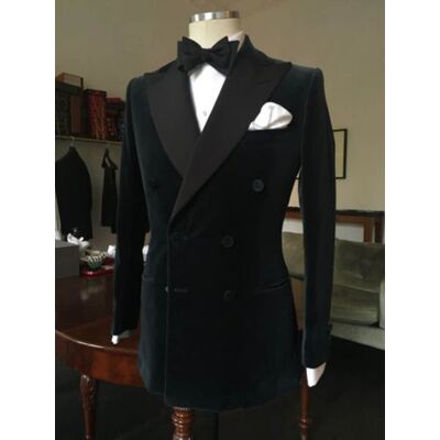 Handmade Men Velvet Jacket Blazers Designer Black Double Breasted Tuxedo Dinner Coat Uk Handmade Men Velvet Jacket Blazers Designer Black Double Breasted Tuxedo Dinner Coat Uk