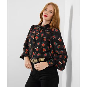 Joe Browns Women'S Georgette Heart Blouse, Black, 6 Joe Browns Women'S Georgette Heart Blouse, Black, 6