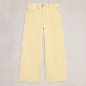 White Stuff Tia Wide Leg Crop Jeans Light Yellow White Stuff Tia Wide Leg Crop Jeans Light Yellow