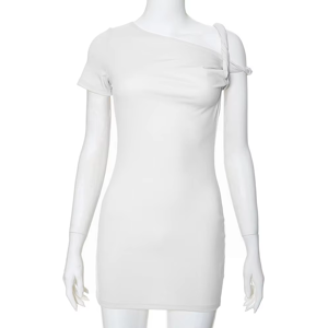 Does Not Apply S M L Women'S Off-Shoulder Bandage Mini Dress One-Shoulder Slim Fashion Wear New Does Not Apply S M L Women'S Off-Shoulder Bandage Mini Dress One-Shoulder Slim Fashion Wear New