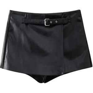 Xs-L Synthetic Side Zipper Mini Skirt Short High Waisted Fashion Wear For Women Xs-L Synthetic Side Zipper Mini Skirt Short High Waisted Fashion Wear For Women