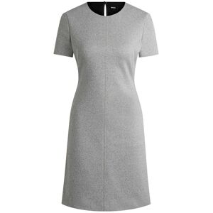 Boss Womens/ladies Donalara Short-Sleeved Dress10 Uk Light Grey Gt6152 Boss Womens/ladies Donalara Short-Sleeved Dress10 Uk Light Grey Gt6152