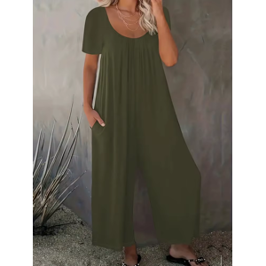 Xl-5xl Plus Size Stripe Printed Jumpsuit Casual Short Sleeve Loose Fashion Wear Xl-5xl Plus Size Stripe Printed Jumpsuit Casual Short Sleeve Loose Fashion Wear