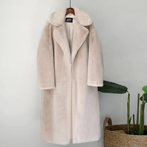 S-Xxl Long Thick Fluffy Faux Fur Coat Loose Casual Korean Style Fashion Wear New S-Xxl Long Thick Fluffy Faux Fur Coat Loose Casual Korean Style Fashion Wear New