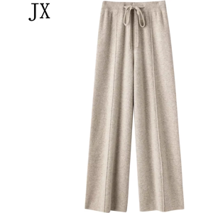 Does Not Apply Women Merino Wool Knit Pants Wide Leg Warm Winter Cashmere Trousers Does Not Apply Women Merino Wool Knit Pants Wide Leg Warm Winter Cashmere Trousers