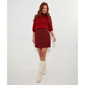 Joe Browns Women'S Button Detail Textured Tweed Co-Ord Mini Skirt, Orange, 18 Joe Browns Women'S Button Detail Textured Tweed Co-Ord Mini Skirt, Orange, 18