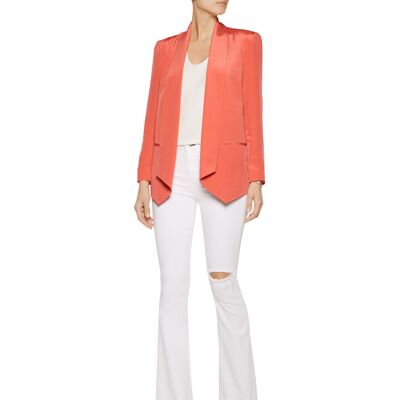 Rebecca Minkoff Women'S Silk Long Becky Blazer Jacket Nwt Rebecca Minkoff Women'S Silk Long Becky Blazer Jacket Nwt