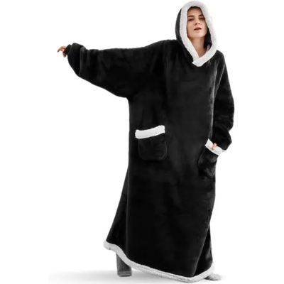 Does Not Apply 180cm Super Long Flannel Blanket Pyjamas With Sleeves Winter Hoodies Sweatshirt Does Not Apply 180cm Super Long Flannel Blanket Pyjamas With Sleeves Winter Hoodies Sweatshirt