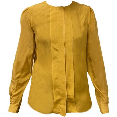 Hanley Mellon Women'S Collarless Military Blouse Hanley Mellon Women'S Collarless Military Blouse