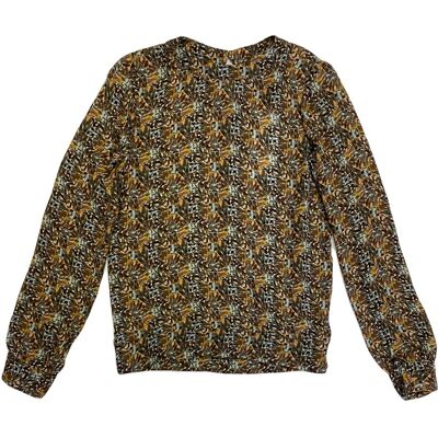Hanley Mellon Women'S Square Print Georgette Blouse Hanley Mellon Women'S Square Print Georgette Blouse
