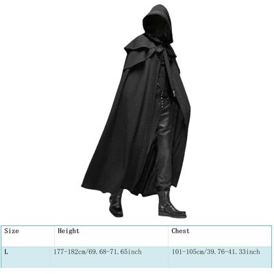 Halloween Hooded Cloak Unisex Men Women Cape Solid Long Cloak Role Cosplay C Fis Halloween Hooded Cloak Unisex Men Women Cape Solid Long Cloak Role Cosplay C Fis