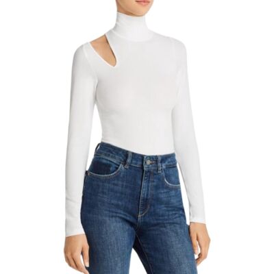 Dl1961 Women'S White Marianna Hewitt Turtleneck Long Sleeve Bodysuit Top Nwt Dl1961 Women'S White Marianna Hewitt Turtleneck Long Sleeve Bodysuit Top Nwt