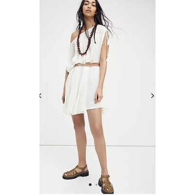 Free People Celeste Convertible Cream Tunic Size S Free People Celeste Convertible Cream Tunic Size S