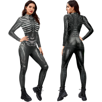 Does Not Apply Mechanical Cyberpunk Catsuit Women Men Zipper Jumpsuit Zentai 3d Bodysuit Does Not Apply Mechanical Cyberpunk Catsuit Women Men Zipper Jumpsuit Zentai 3d Bodysuit