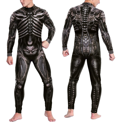 Does Not Apply Mechanical Cyberpunk Catsuit Women Men Zipper Jumpsuit Zentai 3d Bodysuit Does Not Apply Mechanical Cyberpunk Catsuit Women Men Zipper Jumpsuit Zentai 3d Bodysuit