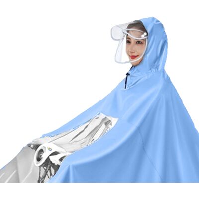 Electric Motorcycle Rain Cape Extended Full Body With Helmet Rainstorm Proof New Electric Motorcycle Rain Cape Extended Full Body With Helmet Rainstorm Proof New