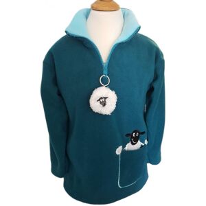 Meg Hawkins Ramblers Childrens Green Sheep Fleece Jumper With Dangly Keyring - Age 4 To 5 Meg Hawkins Ramblers Childrens Green Sheep Fleece Jumper With Dangly Keyring - Age 4 To 5
