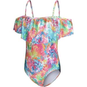 Aisyee Girls Swimming Costume Kids Girls One Piece Swimsuit Tie Dye Off Shoulde Aisyee Girls Swimming Costume Kids Girls One Piece Swimsuit Tie Dye Off Shoulde