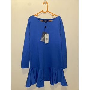 Polo Ralph Lauren Dress Blue Ponte With Ruffles Girls 7 Years Size S Bnwt Polo Ralph Lauren Dress Blue Ponte With Ruffles Girls 7 Years Size S Bnwt