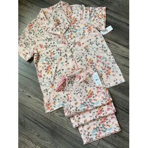 Natori Floral Print Jersey Pyjamas Size 10-12 Retail $140 Bnwt Natori Floral Print Jersey Pyjamas Size 10-12 Retail $140 Bnwt